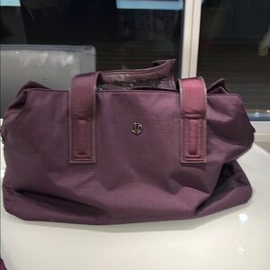 Lululemon Athletica Purple Travel Bag with Relaxed Silhouette
